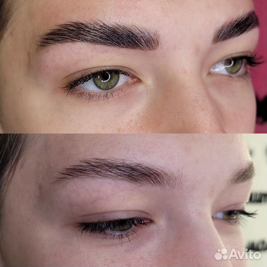 Коррекция и окрашивание бровей