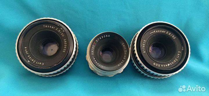 C Z Tessar 50/2/8, Pancolar 50/1.8, Meyer Oreston