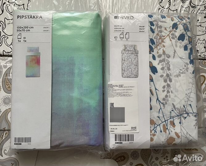 Постельное белье Пипстэкра и комплект Бенвед IKEA