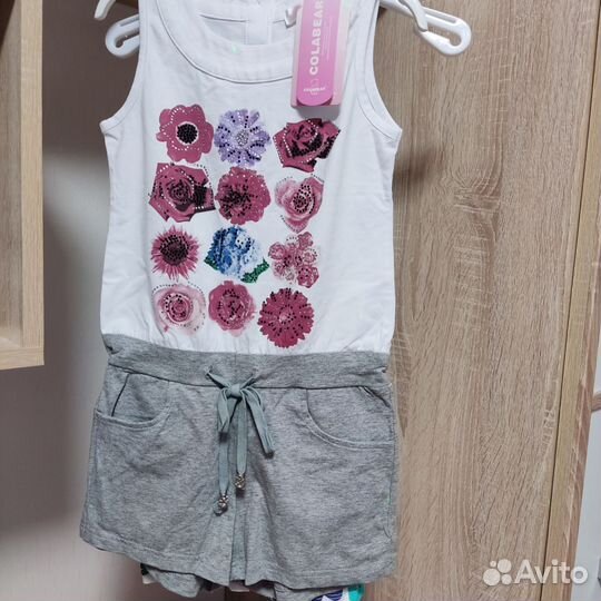 Летние вещи для девочки 122