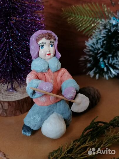 Ватные игрушки на елку