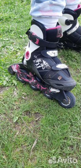 Роликовые коньки детские с защитой + шлем