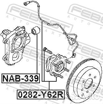 Febest 0282Y62R Ступица колеса nissan patrol 10- зад