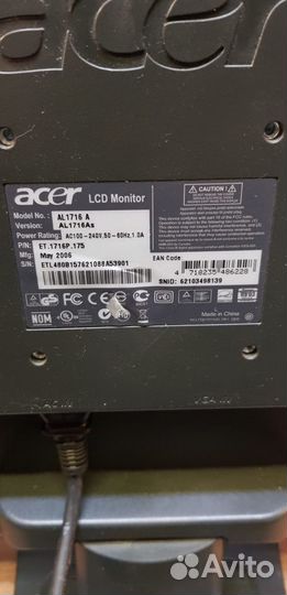 Монитор Acer AL1716a