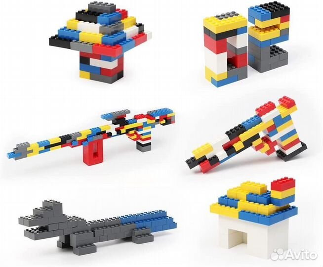 Детский пластиковый конструктор 500 деталей