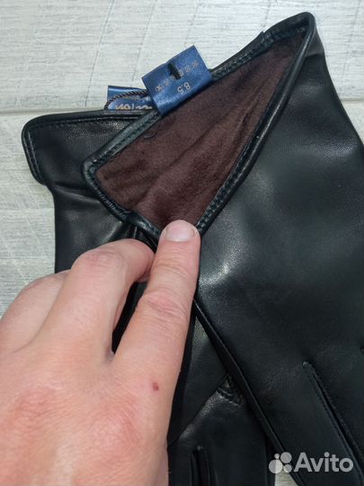 Мужские кожаные перчатки лайковые Nice Ton