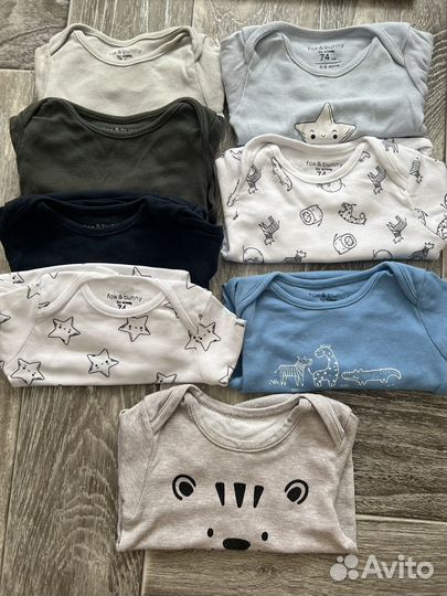 Боди на мальчика 74