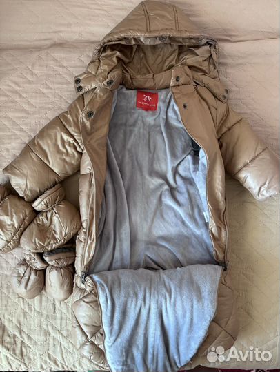 Комбинезон конверт для новорожденного зимний