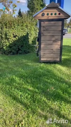 Коптильня горячего копчения с электростатикой