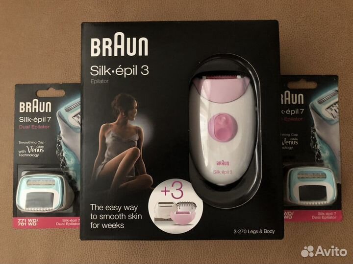 Эпилятор Braun SE-3, Philips SC1981, Braun 771WD