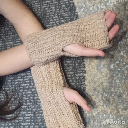 Митенки вязаные