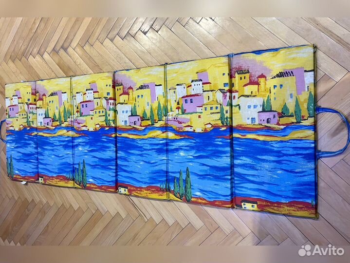 Пляжный коврик мягкий складной