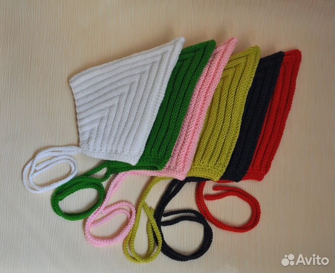 Шапка вязанная для грудничка,на выписку,в коляску