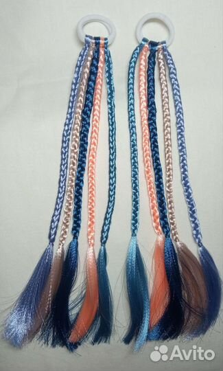 Косички на хвостики