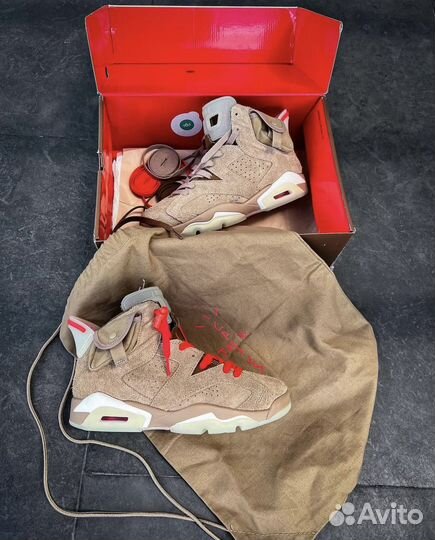 Nike Air Jordan 6 Retro British Khaki Travis Scott