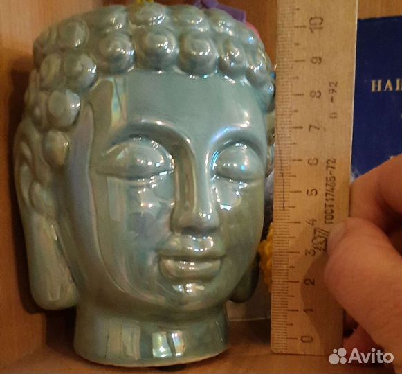 Подсвечник керамика Будда