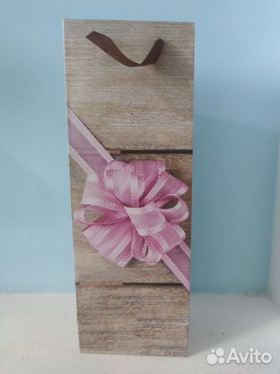 Пакет подарочный под бутылку