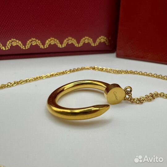 Cartier подвеска гвоздь золото(премиум)