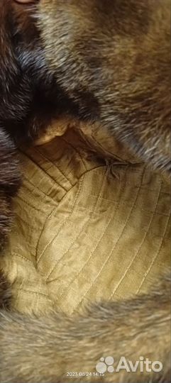 Норковая шапка мужская ушанка