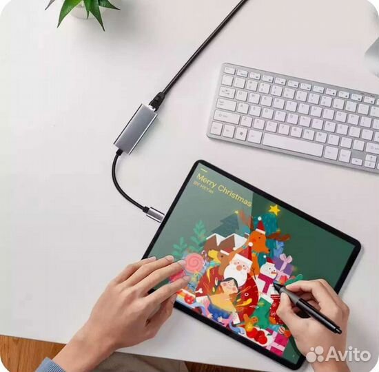 Внешняя сетевая карта Type-C to LAN RJ45