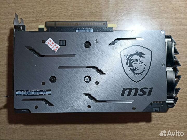 Видеокарта MSI 1660 super gaming Z plus