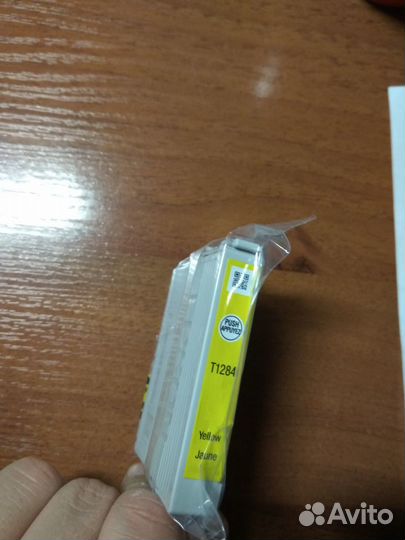 Картридж epson T1284 желтый