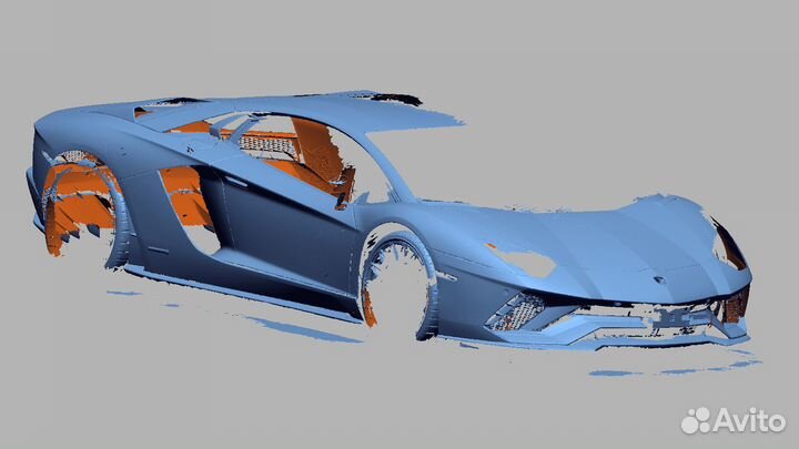 3D модель кузова Lamborghini Aventador S