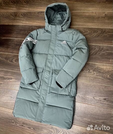 Пуховик мужской длинный adidas
