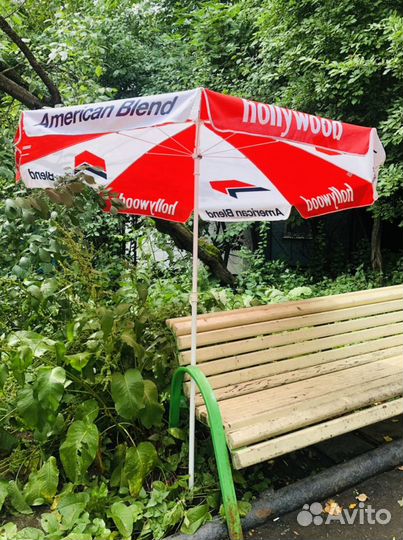 Зонт большой пляжный с базой для установки