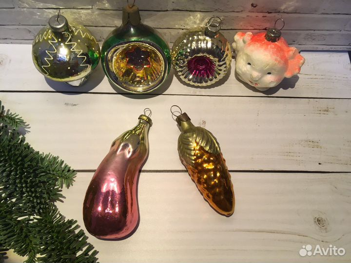Елочные игрушки СССР советские