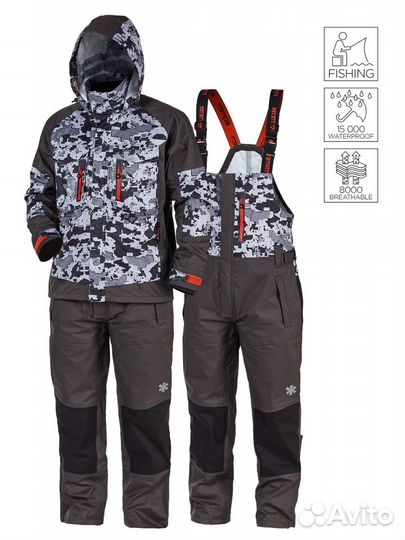 Костюм демисезонный norfin PRO DRY 3 camo все разм