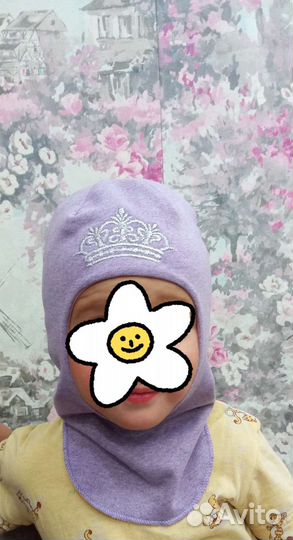 Шапка шлем для девочки новая