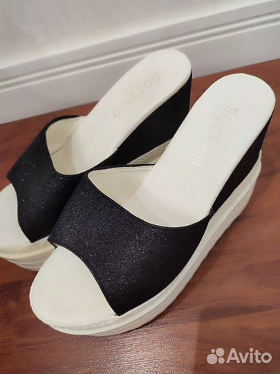 Шлепки на платформе р 38