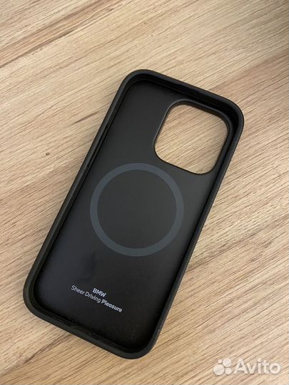 Кожанный чехол iPhone 14 pro Bmw