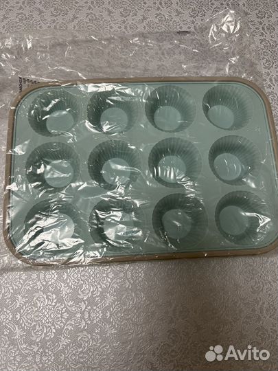 Силиконовая форма для маффинов, кексов, сырников