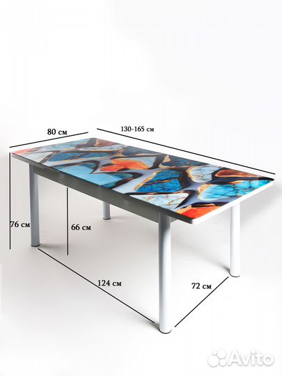 Комплект. 6 шт стулья и стол раскладной