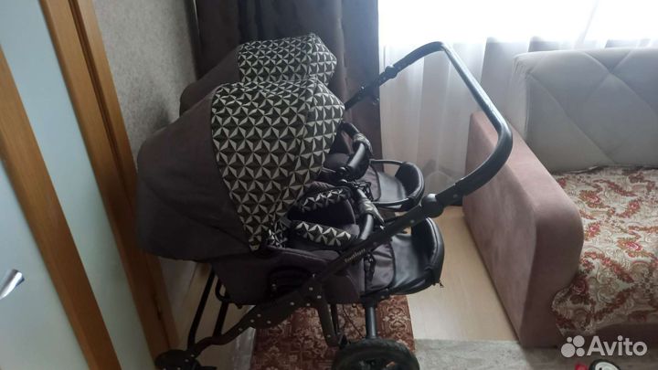 Коляска для двойни indigo Charlotte