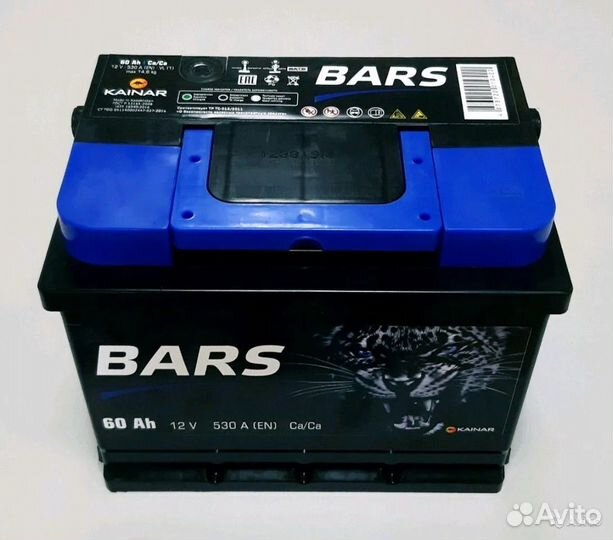 Акб Барс 60 Ah бесплатная доставка / установка