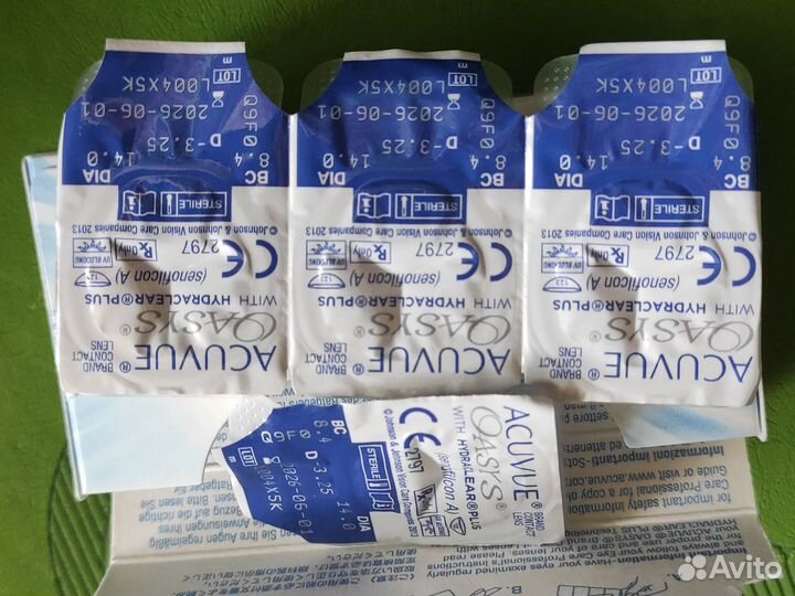 Acuvue Oasys (двухнедельные) -3,25