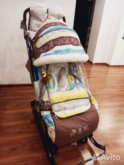 Санка коляска Nika 73 (скандинавский)