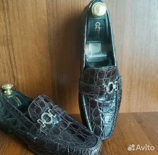 Туфли мужские крокодил brioni