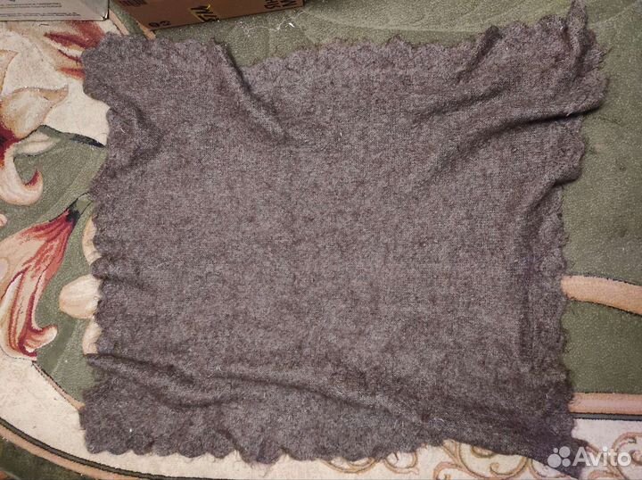 Платок шаль шерстяной пуховый