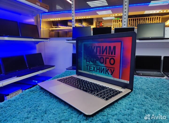 Новенький/Золотой Asus/15.6/Intel/Рассрочка