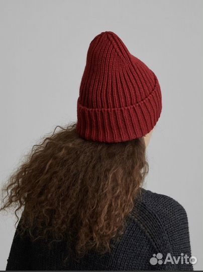 Шапка-бини крупной вязки aim clo