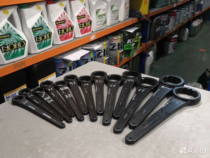 Ключ накидной ударный удлиненный 30мм L-285мм RF