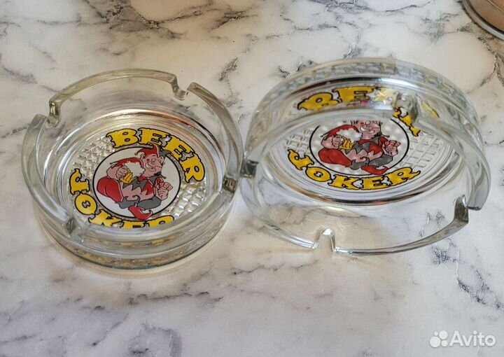 Пепельница стеклянная Joker Beer