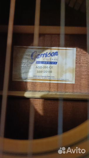 Акустическая гитара garrison AGD-200-CE