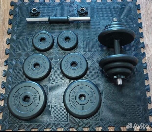 Гантели разборные обрезиненные