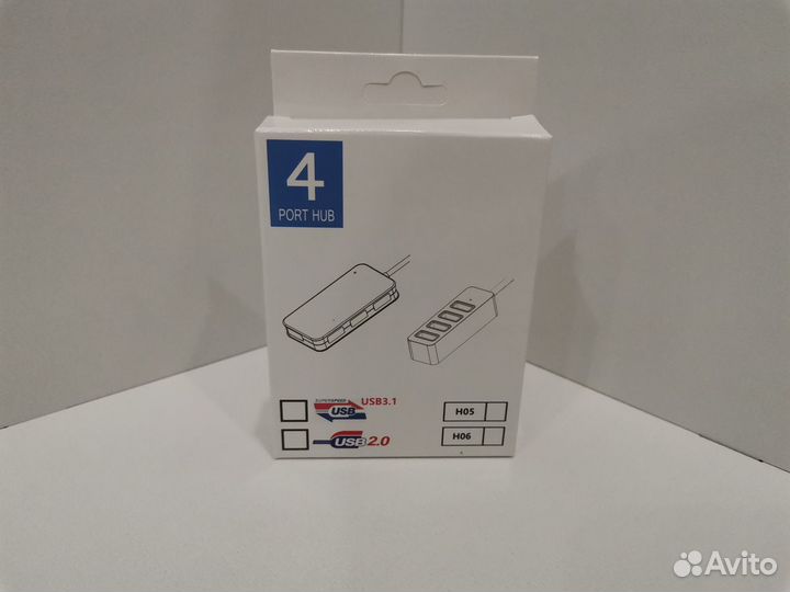 Разветвитель USB HUB, USB-концентратор, USB 2.0