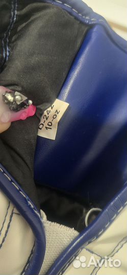 Боксерские перчатки 10 oz clinch синие